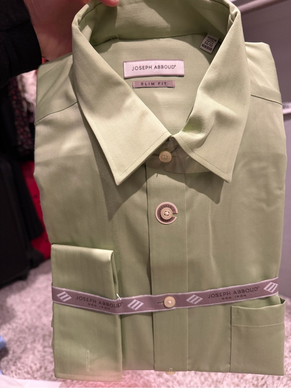 Joseph Abboud Pale Pink Label Slim Fit Shirt